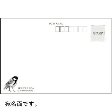 いなとめ まきこ ポストカード（春のおとなりさん）の画像