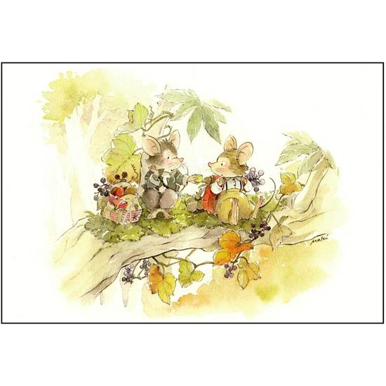 いなとめ まきこ ポストカード（Break time）の画像