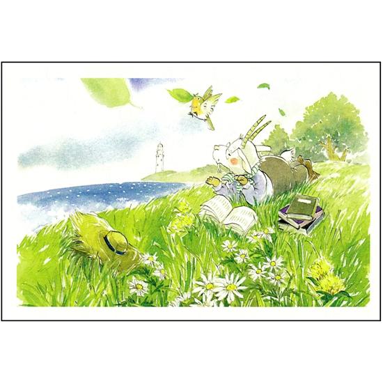 いなとめ まきこ ポストカード（風の丘）の画像