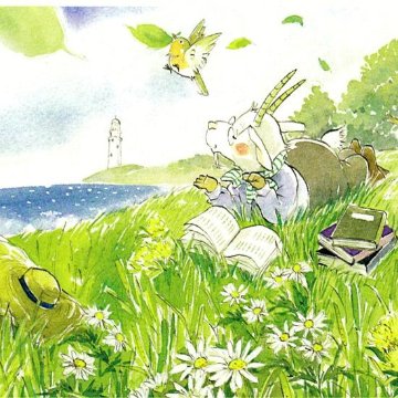 いなとめ まきこ ポストカード（風の丘）の画像