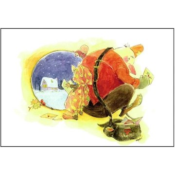 いなとめ まきこ ポストカード（郵便サンタ）の画像