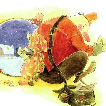 いなとめ まきこ ポストカード（郵便サンタ）の画像