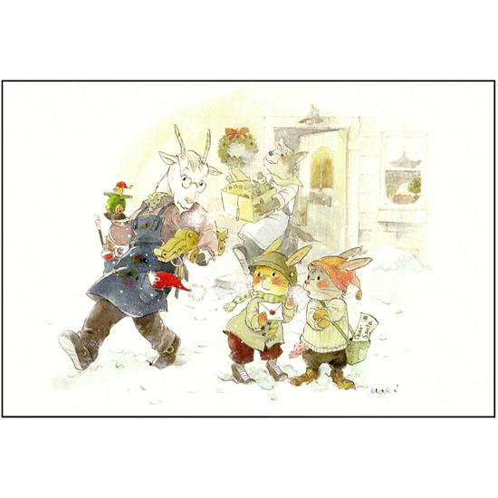 いなとめ まきこ ポストカード（おもちゃ職人）の画像