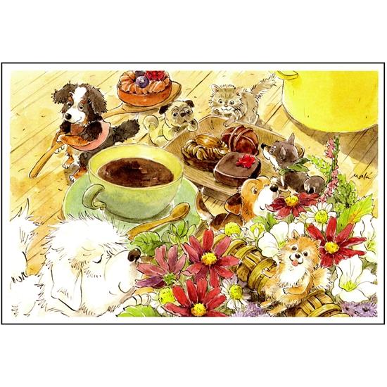 いなとめ まきこ ポストカード（Fairy Dogs/September）の画像