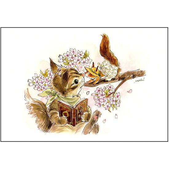 いなとめ まきこ ポストカード（Mel/Spring）の画像