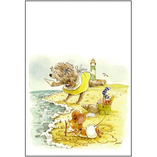 いなとめ まきこ ポストカード（ユルリ/夏の海）の画像