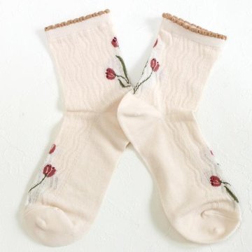 あなたに優しい靴下（メッシュ　チューリップ）の画像