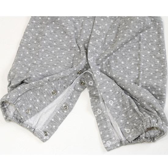 【訳あってお買い得！】coco walk ドットロンパース　70cmの画像