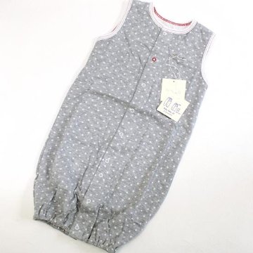 【訳あってお買い得！】coco walk ドットロンパース　70cmの画像