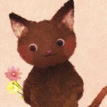 菜生　ポストカード（きみとぼくのコスモス・猫）の画像