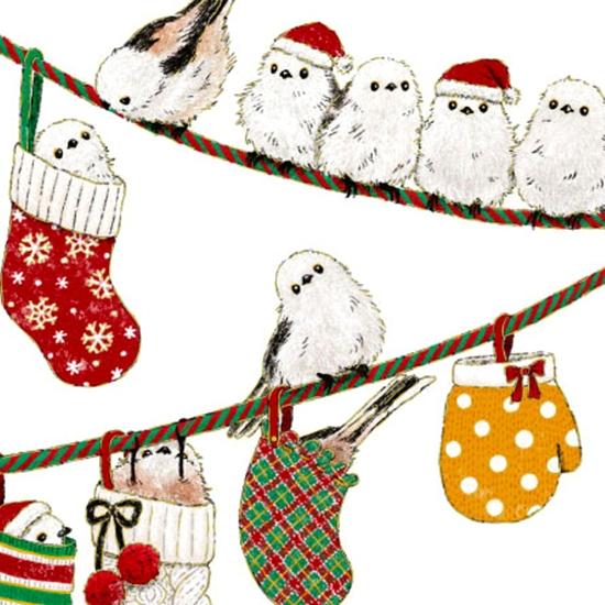 茜ことこ　クリスマスポストカード（シマエナガ）の画像