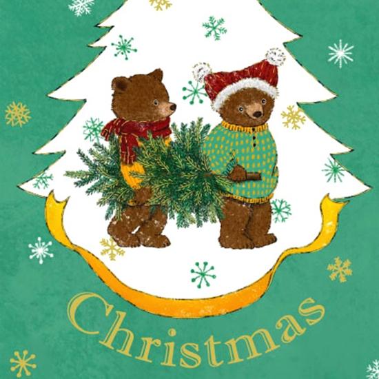 茜ことこ　クリスマスポストカード（くま）の画像
