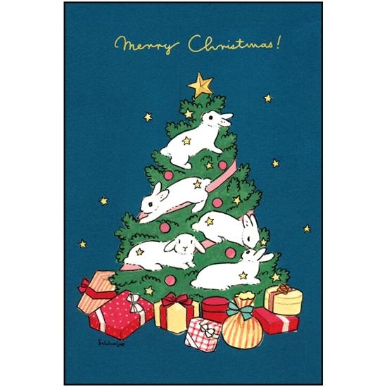 森山標子 クリスマスポストカード（ツリー）の画像