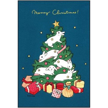 森山標子 クリスマスポストカード（ツリー）の画像