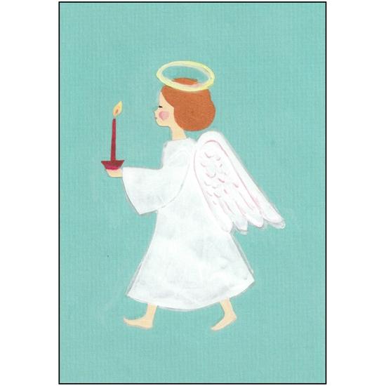 ひらいみも ポストカード（天使：キャンドル）の画像
