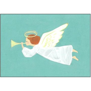 ひらいみも ポストカード（天使：ラッパ）の画像