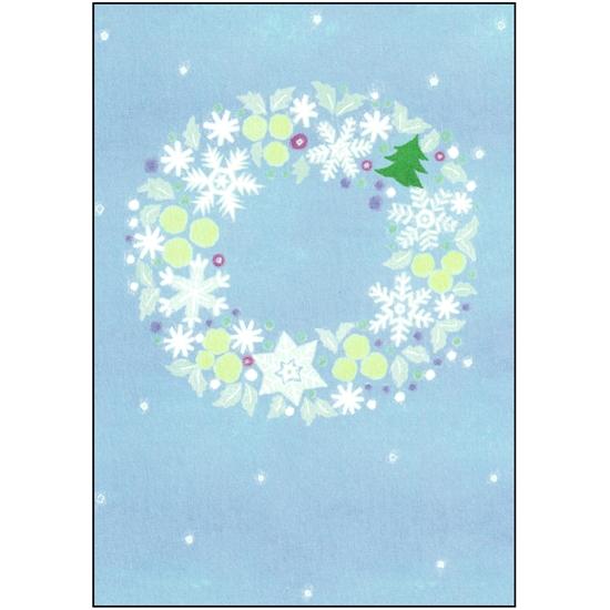 ひらいみも ポストカード（リース：ホワイト）の画像