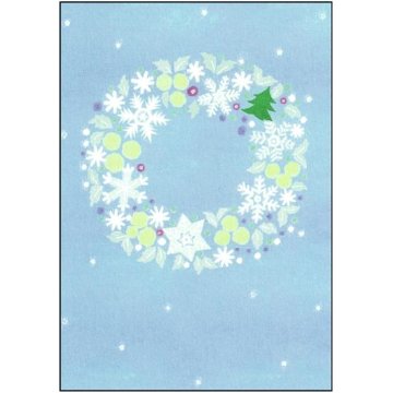 ひらいみも ポストカード（リース：ホワイト）の画像