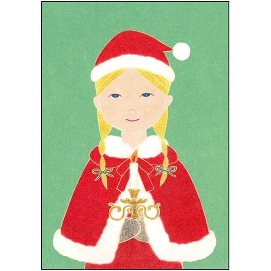 伊藤絵里子 ポストカード（サンタの帽子：サンタガール）の画像