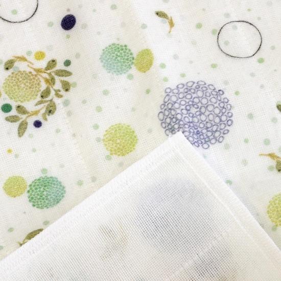 蚊帳の夢　絵便りふきん（ボタニカル）の画像