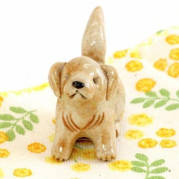 豆屋　箸置き（ゴールデン　レトリーバー　座り）の画像