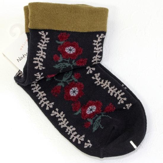 Natural Collection ソックス（モールサイド花柄）の画像