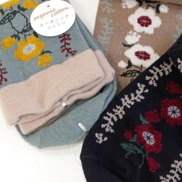 Natural Collection ソックス（モールサイド花柄）の画像