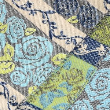 ラシクモア　フランス製マフラー（ローズボーダー）ペールスカイの画像