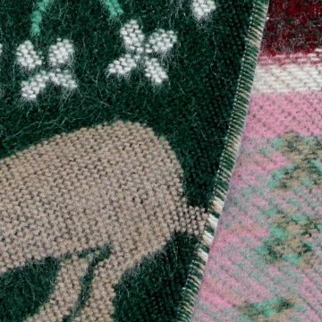 ラシクモア　フランス製マフラー（北欧キャット）グリーンの画像