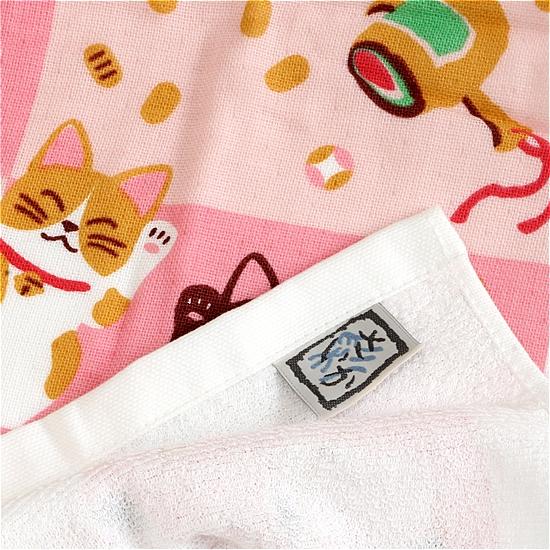 さいか　ガーゼたおる（招き猫に小判）の画像