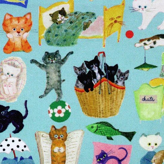 ミネット　フラットポーチ（blue）の画像