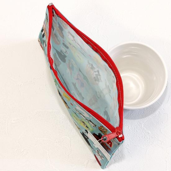 ミネット　フラットポーチ（blue）の画像