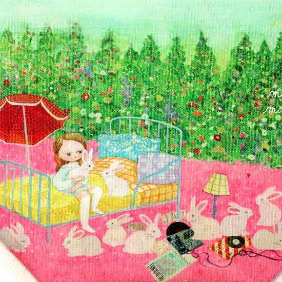 マリーニ＊モンティーニ　マチ付きポーチ（usagi）の画像