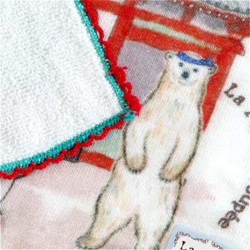 プティット・プぺ　ガーゼミニタオル（シロクマがさらに行く　雷門）の画像