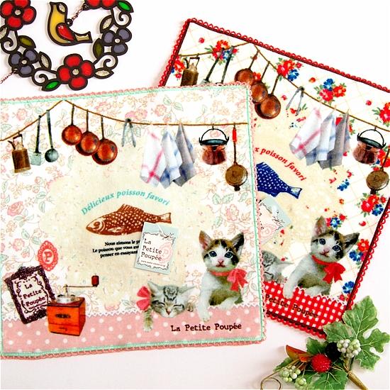 プティット・プぺ　ミニタオル（キッチンキャット）の画像