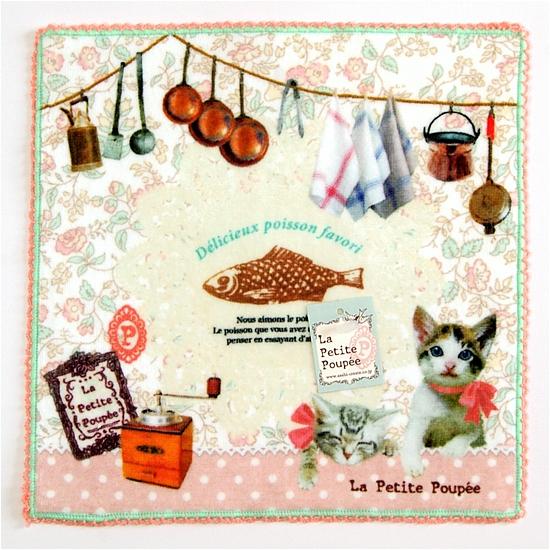 プティット・プぺ　ミニタオル（キッチンキャット）の画像