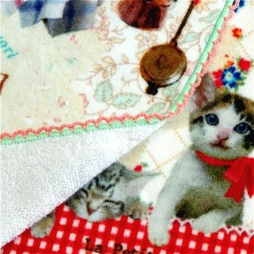 プティット・プぺ　ミニタオル（キッチンキャット）の画像