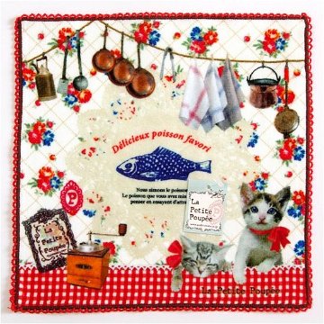 プティット・プぺ　ミニタオル（キッチンキャット）の画像