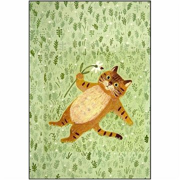 4legs ポストカード（草はらのトラネコ）の画像