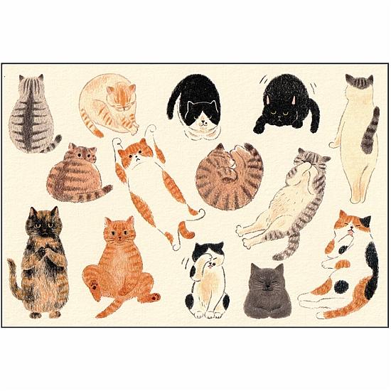 4legs ポストカード（猫が好き）の画像