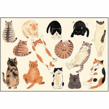 4legs ポストカード（猫が好き）の画像
