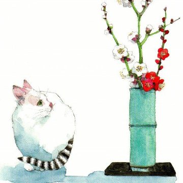 三好貴子 ポストカード（紅梅・白梅）の画像