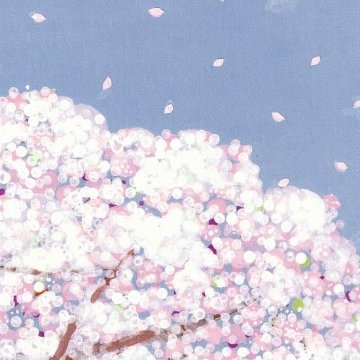 ひらいみも ポストカード（空と桜：花びら）の画像