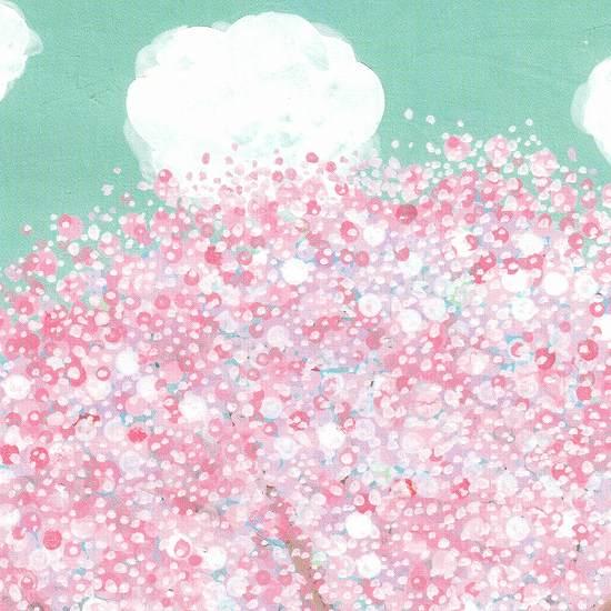 ひらいみも ポストカード（空と桜：雲）の画像
