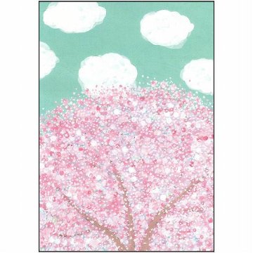 ひらいみも ポストカード（空と桜：雲）の画像