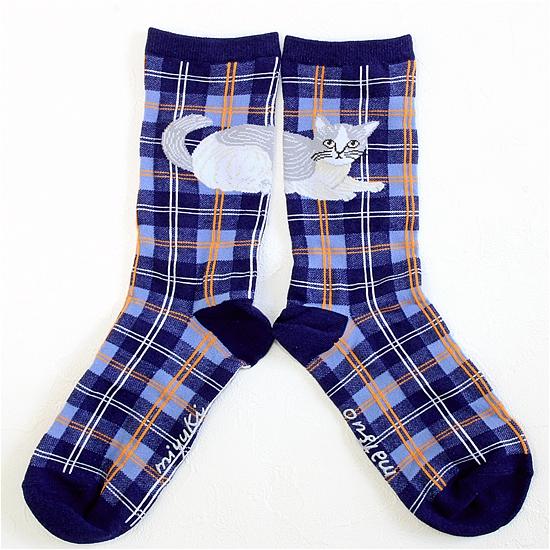 松尾ミユキ　チェックソックス（Ruru）の画像