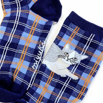 松尾ミユキ　チェックソックス（Ruru）の画像