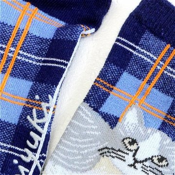 松尾ミユキ　チェックソックス（Ruru）の画像