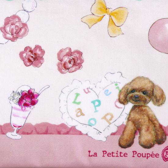 プティット・プぺ　ぺたんこポーチ（キャット＆プードル）の画像