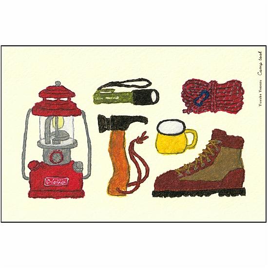 米津祐介 ポストカード（キャンプツール）の画像